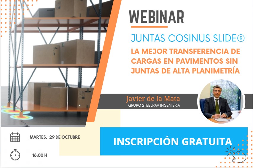 ¡Últimos días! Participa en el WEBINAR GRATUITO sobre Transferencia de Cargas en Pavimentos Sin Juntas de Alta Planimetría