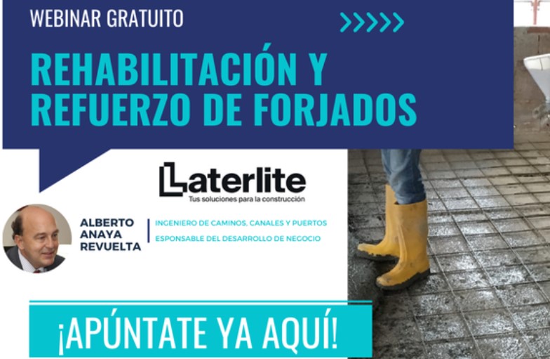 ¡Apúntate ya al WEBINAR ONLINE Rehabilitación y refuerzo de forjados!